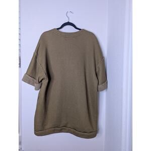 Free People Beach Short Sleeve Thick Crewneck Sweater